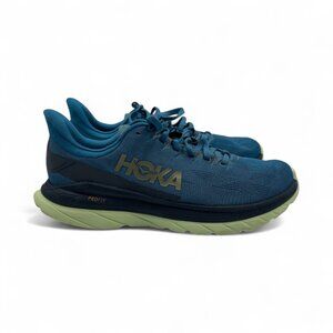 Hoka One One Mach 4 Running Shoes Men's sz 10.5D Blue/Green - 1113528 BCBLC